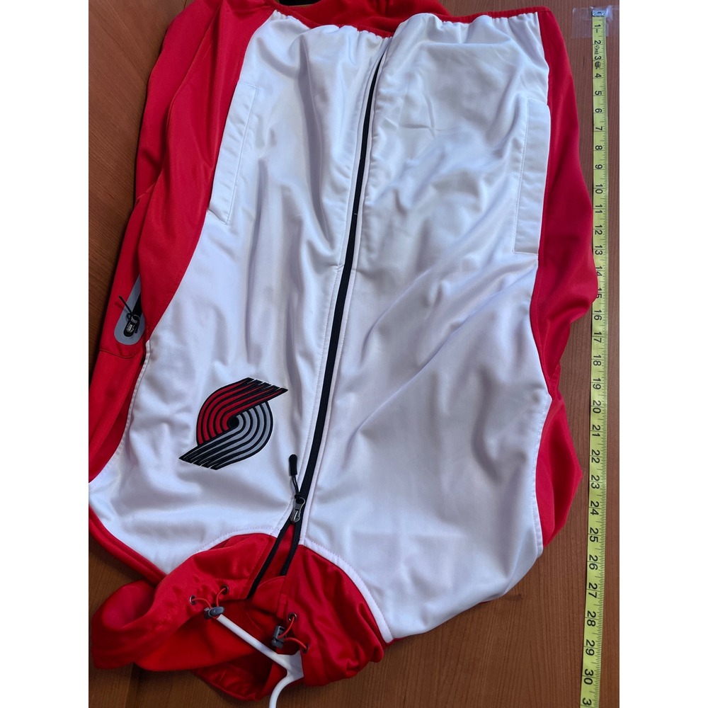 Portland Trail Blazers Hooded Full Zip Men Jacket XXL G-III Sports Red White - Picture 6 of 7